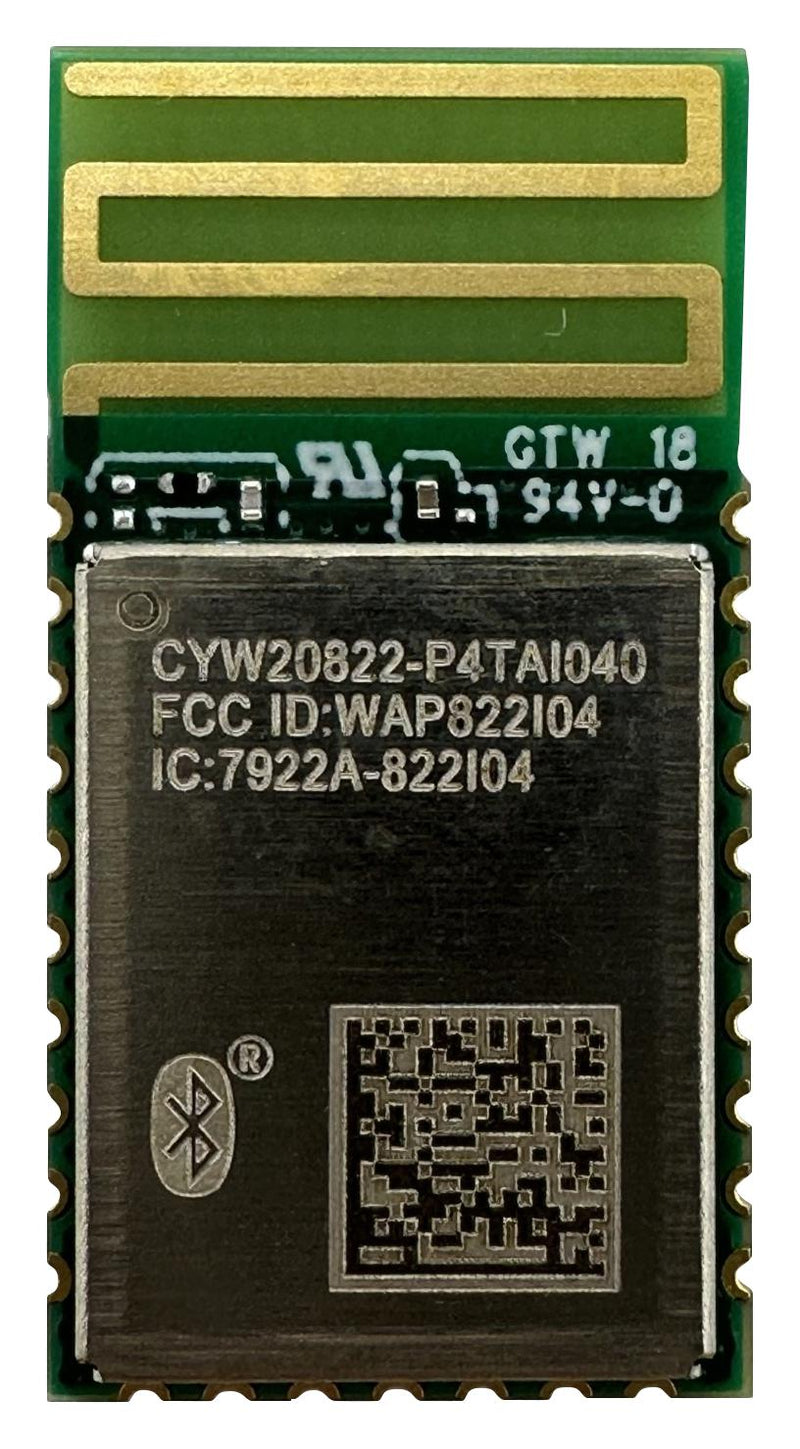 INFINEON CYW20822P4TAI040XUMA1 Bluetooth Module, BLE 5.0, Class 2, 2 Mbps, -101 dBm, 1.1 to 3.3 V, -45 &deg;C to 85 &deg;C