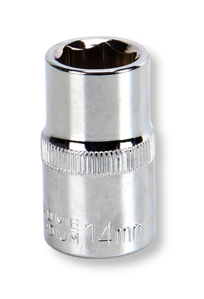 MULTICOMP PRO MP12-CRV14 Socket, Hex, 14mm, 1/2" Drive Size, Chrome Vanadium, DIN3120