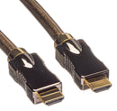 ROLINE 11.04.5682 Audio / Video Cable Assembly, HDMI A Plug, HDMI A Plug, 9.8 ft, 3 m, Black
