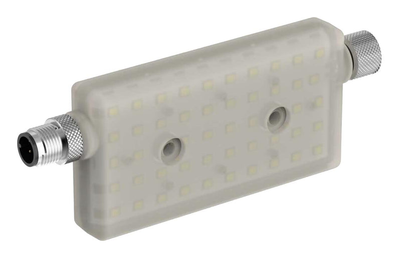 BANNER ENGINEERING WLR95WQ LED Work Light, In-Line, 80 CRI, 30 VDC, CW, 6500K, 129.8mm L, M12 M/F Quick-Disconnect Connector