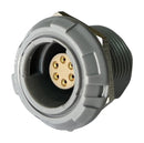 MULTICOMP PRO MCP-P1SRG06PGG Circular Connector, MCP IP50 Push Pull, Panel Mount Receptacle, 6 Contacts, PCB Socket