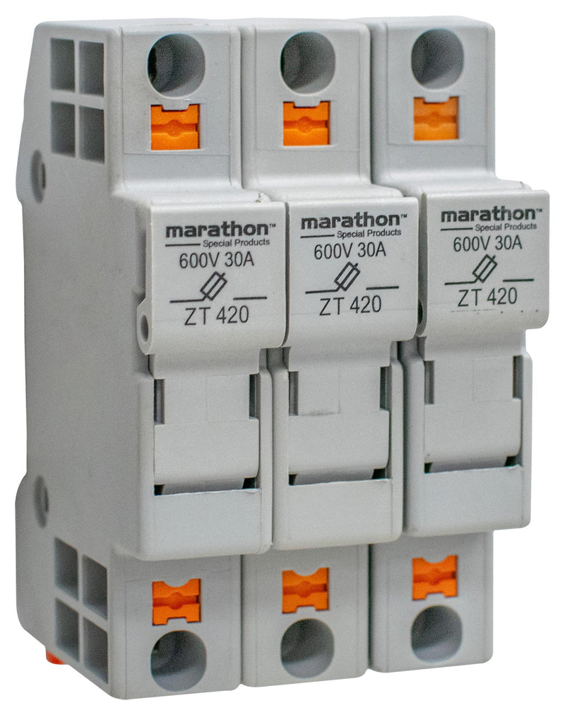 MARATHON SPECIAL PRODUCTS ZT3420 FUSE HOLDER, 30A, 600V, 10MM X 38MM
