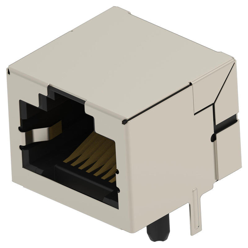 TE CONNECTIVITY 2501550-1 Modular Connector, RJ45 Jack, 1 x 1 (Port), 8P8C, Cat5e, Through Hole Mount