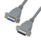 L-COM CSM15MF-10 Computer Cable, D Subminiature Plug, 15 Way, D Subminiature Socket, 15 Way, 10 ft, 3.05 m, Grey