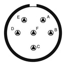 AMPHENOL SOCAPEX D38999/26WE6PN-LC Circular Connector, MIL-DTL-38999 Series III, DS38999/26 Series, Straight Plug, 6 Contacts