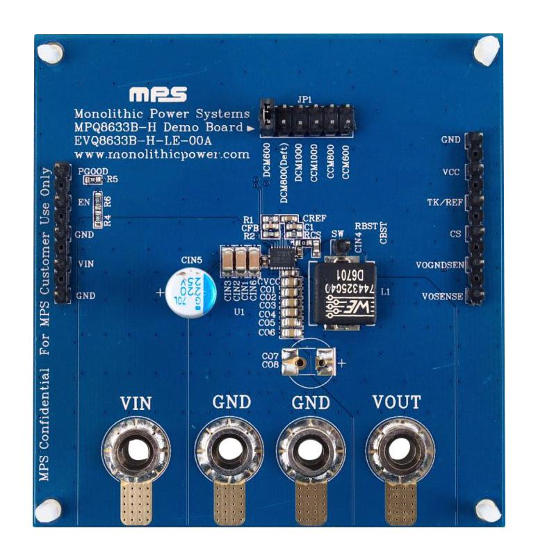 Monolithic Power Systems (MPS) EVQ8633B-H-LE-00A EVQ8633B-H-LE-00A Evaluation Board MPQ8633B-HGLE Synchronous Buck DC-DC Converter Management New