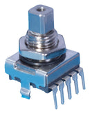 Elma E33-VT6C2-M45T E33-VT6C2-M45T Rotary Encoder Mechanical Incremental 16 PPR 32 Detents Vertical With Push Switch