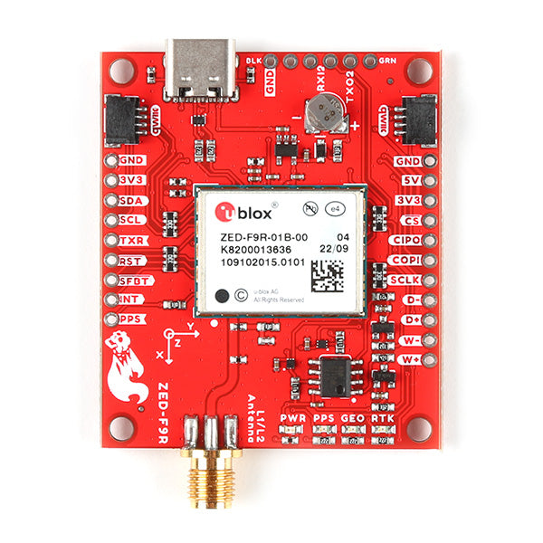 SparkFun GPS-RTK Dead Reckoning Breakout - ZED-F9R, SMA (Qwiic)