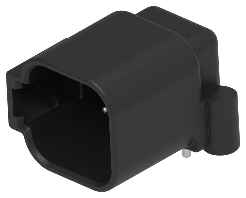 DEUTSCH - TE CONNECTIVITY DTF13-6P Automotive Connector, DTF Series, Right Angle Receptacle, 6 Contacts, PCB Pin