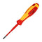 KNIPEX 98 24 01 SL Screwdriver, Slim, Phillips, #1, 187mm OAL, 80mm Blade, Chrome Vanadium Molybdenum Steel