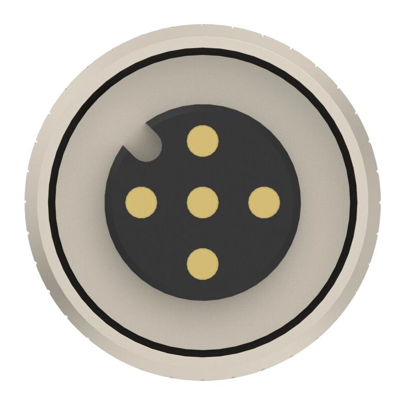 TE CONNECTIVITY SLC-FC15-M12-5P Sensor Cable, M12 Receptacle, Free End, 5 Positions, 15 m, 49.2 ft, SLC Series