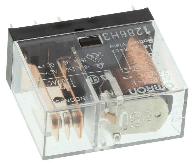 Omron Electronic Components G2R-1-E DC24 G2R-1-E DC24 Power Relay Spdt 24 VDC 16 A G2R Through Hole Non Latching