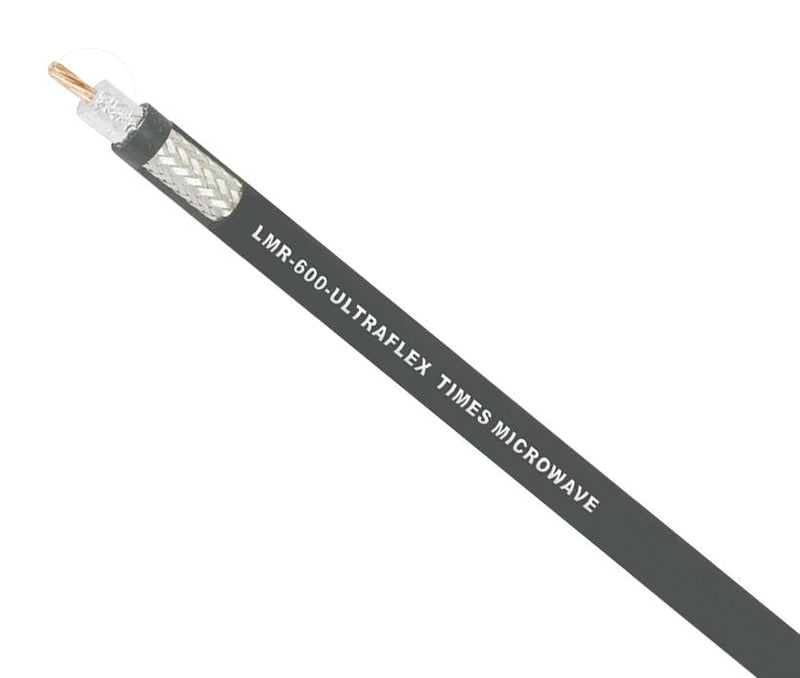 TIMES MICROWAVE LMR-600-ULTRAFLEX Coaxial Cable, 50 ohm, 3.3 ft, 1 m