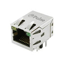 PULSE ELECTRONICS JXD1-0005NL Modular Connector, RJ45 Jack, 1 x 1 (Port), 8P8C, Cat3, Cat5, Through Hole Mount