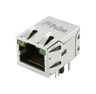 PULSE ELECTRONICS JXD1-0005NL Modular Connector, RJ45 Jack, 1 x 1 (Port), 8P8C, Cat3, Cat5, Through Hole Mount