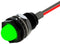 MARL 665-532-04-50 LED Panel Mount Indicator, Green, 3.4 VDC, 8.5 mm, 20 mA, 23 cd, IP68