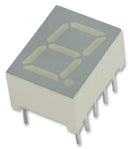 KINGBRIGHT SA39-11EWA 7 Segment LED Display, Mechanically Rugged, Red, 20 mA, 2 V, 4.1 mcd, 1, 9.9 mm