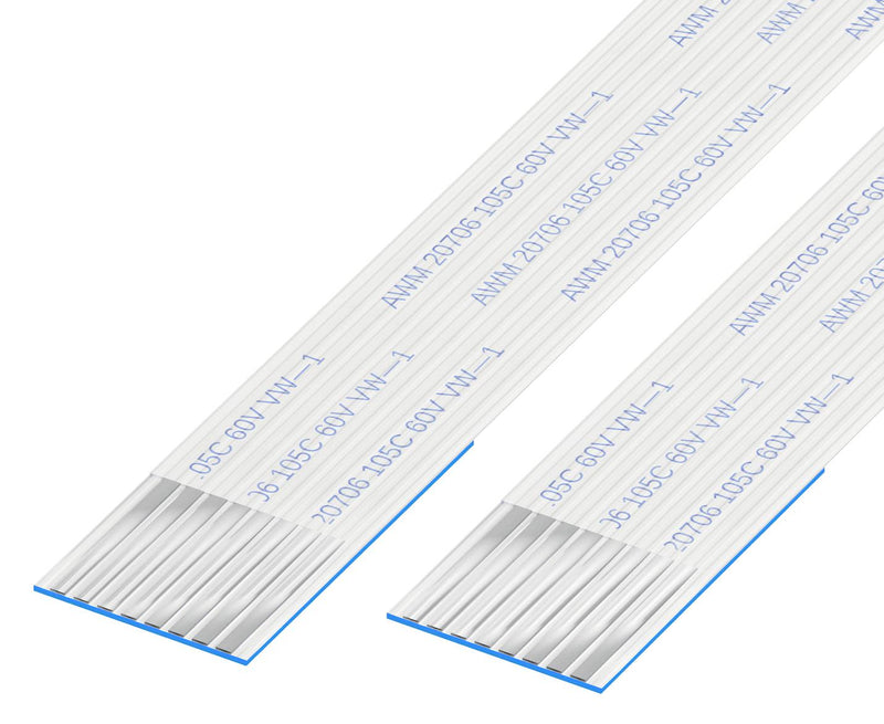 GCT 10-08-A-0304-C-4-08-4-T FFC / FPC Cable, 8 Core, 1 mm, Same Sided Contacts, 12 ", 304 mm, White