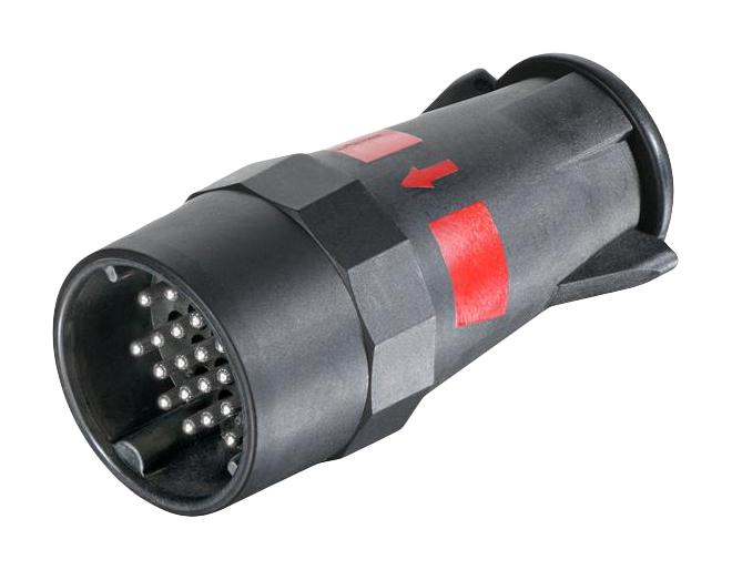 HARTING 09580181022 Circular Connector, Circular Industrial, UIC 558 Series, Cable Mount Plug, 18 Contacts, Crimp Pin