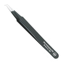 WIHA 32338 Tweezers, SMD Handling/ESD Safe, Style 12, Bent/Blunt Tip, 120mm OAL, ZP 24 0 14 Series