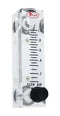 DWYER VFB-82-SSV Liquid Flowmeter, SS Valve, 2 to 30 cc/min, 100 psi, 3% Accuracy, 1/8" FNPT, Visi-Float VFB Series