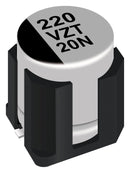 PANASONIC EEHZT1E561UV Hybrid Aluminium Electrolytic Capacitor, 560 &micro;F, &plusmn; 20%, 25 V, Radial Can - SMD, 0.016 ohm