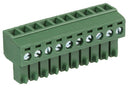 Multicomp PRO MC000102 MC000102 Pluggable Terminal Block 3.81 mm 10 Ways 26AWG to 16AWG Screw A