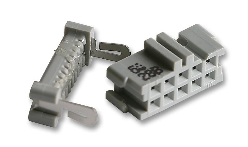 3M 3473-6610 IDC Connector, IDC Receptacle, Female, 2.54 mm, 2 Row, 10 Contacts, Cable Mount