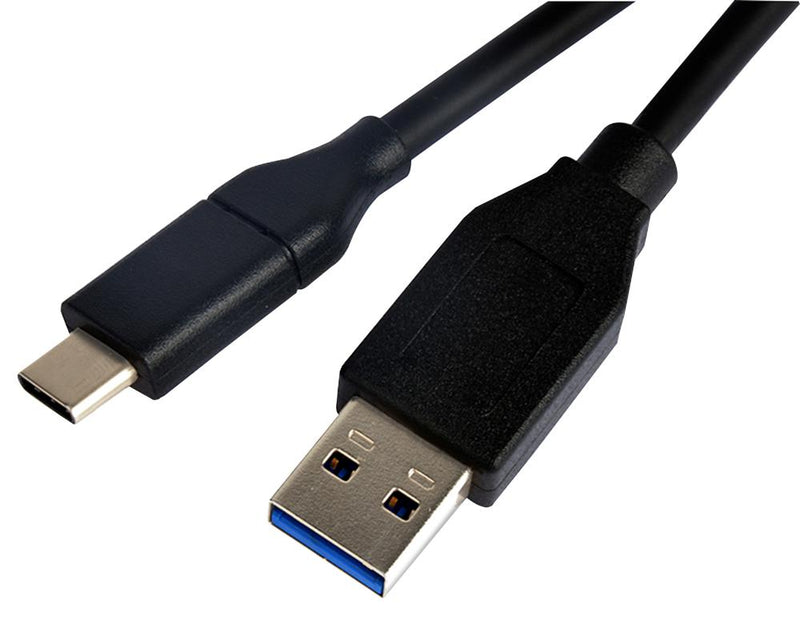 PRO SIGNAL PSG91479 USB Cable, Type A Plug to Type C Plug, 0.5 m, 19.7 ", USB 3.1, Black
