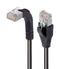 L-COM TRD815SRA2BLK-1 Ethernet Cable, Cat5e, 90&deg; RJ45 Plug to RJ45 Plug, FTP (Foiled Twisted Pair), Black, 304.8 mm