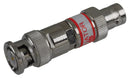AIM CAMBRIDGE - CINCH CONNECTIVITY 27-9300-6 RF Fixed Attenuator, BNC Plug to BNC Jack, 6 dB, 1.2GHz to 2GHz, 500 mW, 50 ohm, Brass
