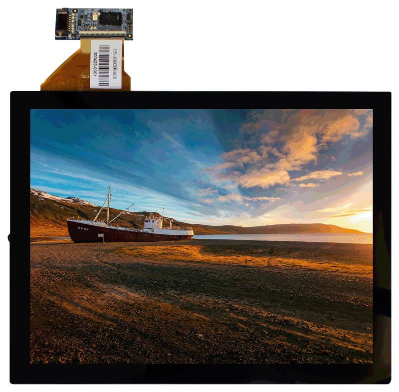 MULTICOMP PRO MP015128 TFT LCD, 8 ", 1024 x 768 Pixels, Landscape, RGB, 5V
