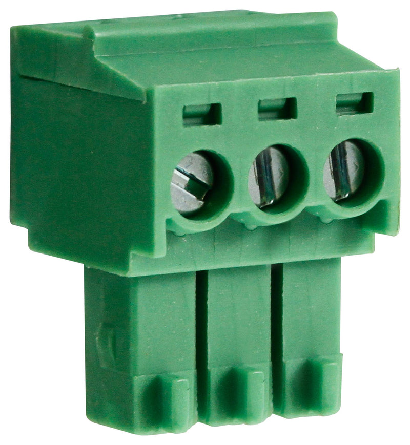 Camdenboss CTBP92HD/3 CTBP92HD/3 Pluggable Terminal Block 3.5 mm 3 Ways 28AWG to 16AWG 1 mm&Acirc;&sup2; Clamp 8 A