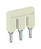 WAGO 2006-403 Jumper (Busbar), Grey, Jumper, WAGO TOPJOB S Terminal Blocks - 2006 Series, 3 Ways, 2006-40x Series