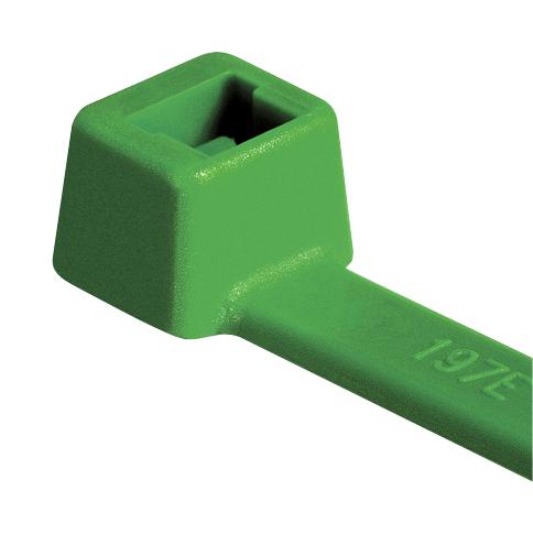 HELLERMANNTYTON T120R.NG3P Cable Tie, Inside Serrated, Nylon 6.6 (Polyamide 6.6), Green, 387 mm, 7.6 mm, 100 mm, 535 N