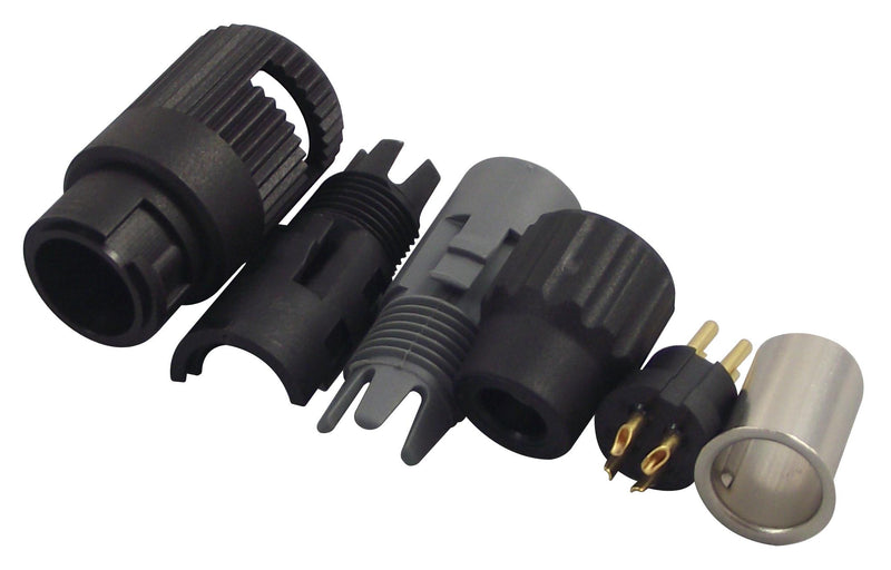 Binder 99 0979 100 04 99 04 Circular Connector 710 Series Cable Mount Plug 4 Contacts Solder Pin Nylon (Polyamide) Body