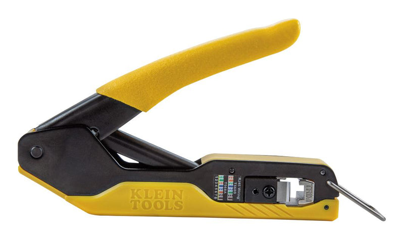 KLEIN TOOLS VDV226-005 Crimp Tool, Hand, Klein Pass-Thru Series RJ45 Modular Connectors, Pass-Thru Series