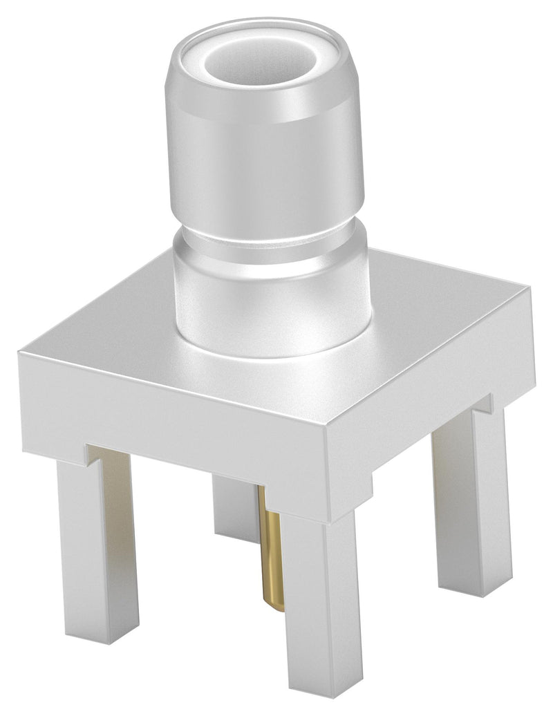 TE CONNECTIVITY 2477461-1 RF / Coaxial Connector, SMB Coaxial, Straight Plug, Through Hole Vertical, 50 ohm, Brass