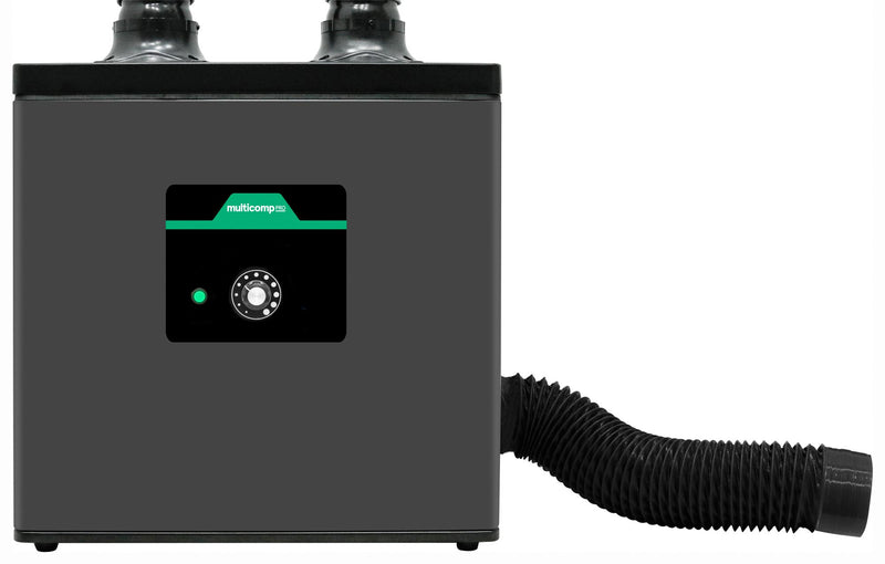 MULTICOMP PRO MP741026 Fume Extractor, 2 Channel, 180 W, 240 VAC, EU/UK