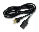 VOLEX 17001A Mains Power Cord, NEMA 5-15P to IEC 60320 C13, 0.914 m, 13 A, 125 VAC, Black