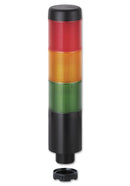 WERMA 69811075 Signal Tower, Kompakt, 3 Tiers, Green, Yellow, Red, Steady, 37.5mm Dia., 24VDC, 24VAC, IP65