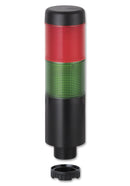 WERMA 69812075 Signal Tower, Kompakt, 2 Tiers, Green, Red, Steady, 37.5mm Dia., 24VDC, 24VAC, IP65