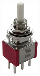 MULTICOMP PRO MP-PB8-BA00A2QE-3 Pushbutton Switch, DPDT, On-On, Round Plunger