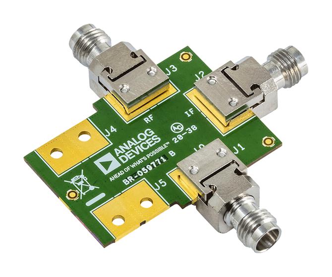 ANALOG DEVICES ADMV1550-EVALZ Evaluation Board, ADMV1550ACCZ, 15GHz to 65GHz, GaAs, MMIC, Double Balanced Mixer