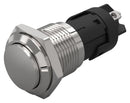 EAO 82-4162.1000 Vandal Resistant Switch, 82 Series, 16 mm, SPDT, Momentary, Round Raised Flat Flush, Natural
