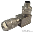 TE CONNECTIVITY T4113002051-000 Sensor Connector, PG9/6-8mm, M12, Male, 5 Positions, Screw Pin, Right Angle Cable Mount