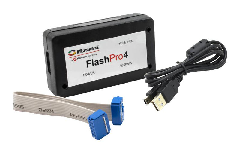 MICROCHIP FLASHPRO4 Programmer Unit, FPGA, Supports In-system, IEEE 1149 JTAG Programming, USB 2.0