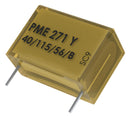 KEMET PME271YC5680MR30 Safety Capacitor, Metallized Paper, Radial Box - 2 Pin, 0.068 µF, ± 20%, Y2, Through Hole