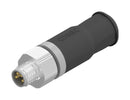 AMPHENOL CONEC 42-00007 Sensor Connector, M8, Male, 4 Positions, Solder Pin, Straight Cable Mount