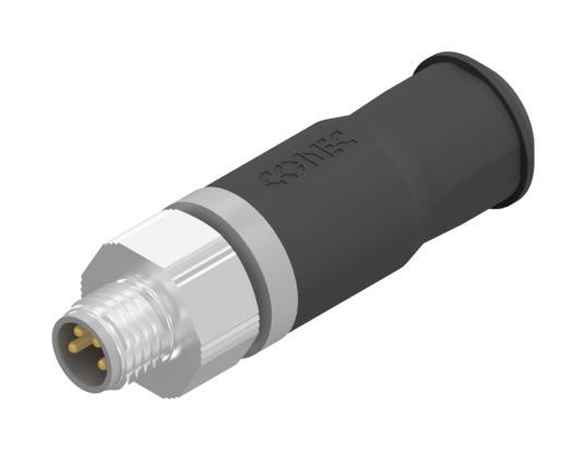 AMPHENOL CONEC 42-00007 Sensor Connector, M8, Male, 4 Positions, Solder Pin, Straight Cable Mount